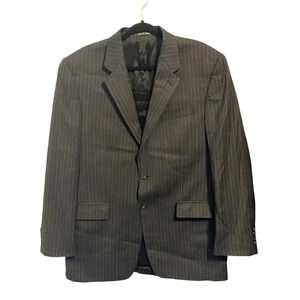 Lauren Ralph Lauren Pure Wool 2Button Suit Blazer Jacket Mens Size 42L Gray VTG